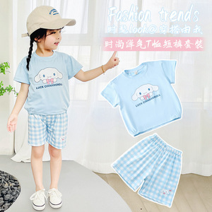 2026夏季新款儿童套装可爱卡通时尚洋气女宝宝中小童潮流两件套潮