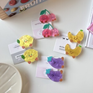 满萄萄 jellycat亚克力水果发夹可爱百搭侧边夹子刘海夹甜美少女