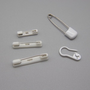 白色塑料胸针基础胸针配件服装辅料手工diy胸针材料粘花胸针别针
