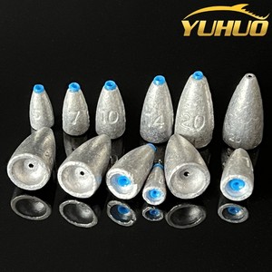 ตะกั่วถ่วงทรงกระสุนก้นเว้า Texas Rig สำหรับตกปลาเหยื่อปลอม Lure