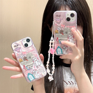 卡通可爱猫咪玛丽猫适用iPhone17苹果16ProMax/15/14手机壳少女心