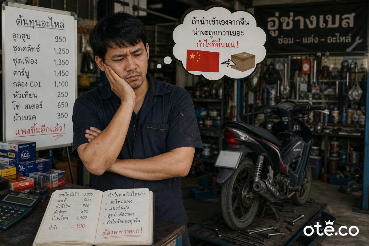 นำเข้าอะไหล่มอเตอร์ไซค์